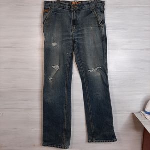 Ariat Men's Rebar jeans, size 32/34, blue
